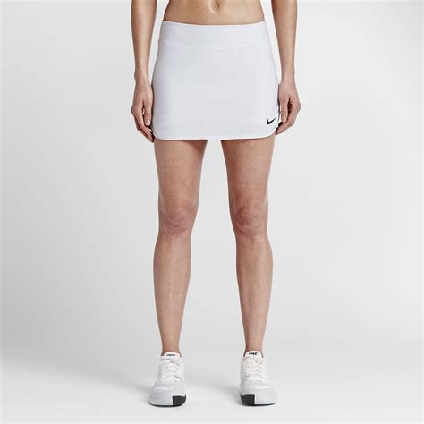 Nike Womens Pure Long Skort - White - Tennisnuts.com