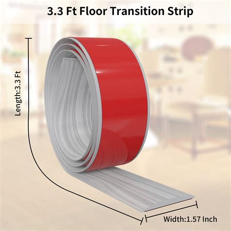 Snapklik.com : 3.28Ft Floor Transition Strip, Floor Cover Strips Self ...