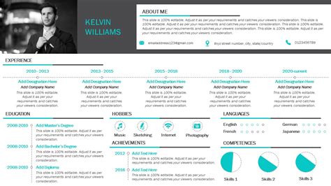 Image result for PowerPoint Resume Examples
