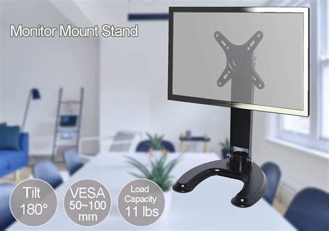 Buy Monitor Stand, TV Desktop Flat Suitable for Most 10-27" Screens ...