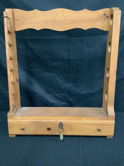 Lot - Vintage Wooden Gun Rack
