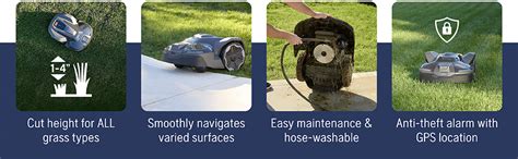 Amazon.com: Husqvarna 410iQ Automower Robotic Mower, 0.5 Acre Mowing Capacity, Wire Free Robot Lawn Mower with Charging Station, RS1 EPOS Reference Station and Replacement Blades, 970727401 : Tools