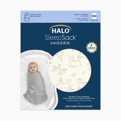 Halo SleepSack Swaddle Cotton - Lullaby Forest, Small | Babylist Shop