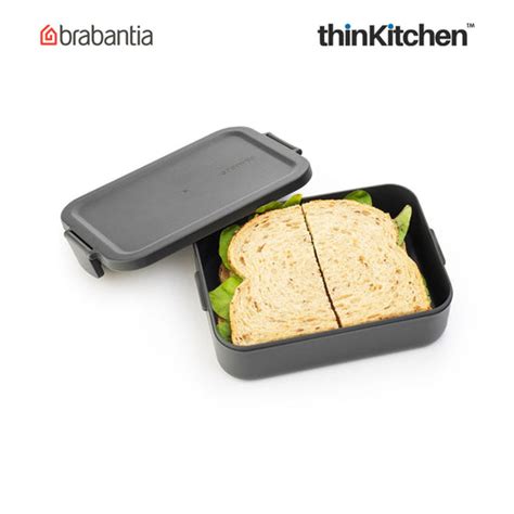 Buy Brabantia Make Take Medium Lunch Box Dark Grey Online at thinKitchen