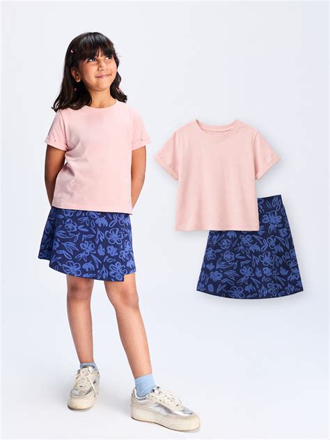 Boxy Fit Top & Cotton Skorts Set – Doto Kids