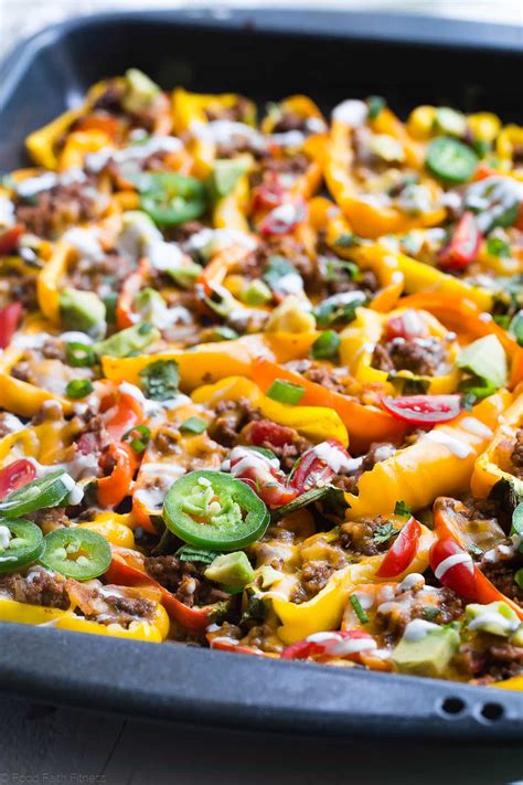 Mexican Mini Bell Pepper Nachos | Food Faith Fitness