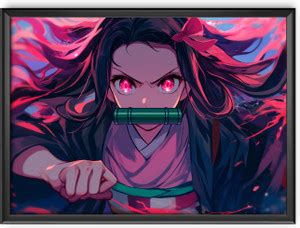 Nezuko Kamado | Demon Slayer - Anime Framed Posters (Black Framed ...