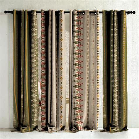 Buy SPACES DRAPE STORY Polyester Turkish Tribal Digital Printed Boho ...