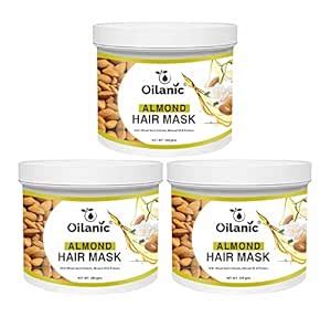 Oilanic Almond Hair Mask, For Smoothening Hair, with Cold Pressed ...