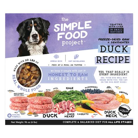Simple Food Project Dog Duck Recipe – Metro Pet Unleashed