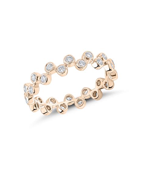 Ungar & Ungar Rose Gold Diamond Stacking Ring - Phillip Stoner The Jeweller