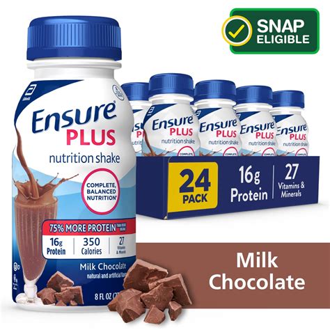 Ensure Plus Nutritional Drink with 16 Grams of High-Quality Protein ...