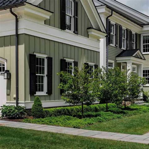 20 Stunning Sage Green House With Black Trim Ideas You Will Love ...