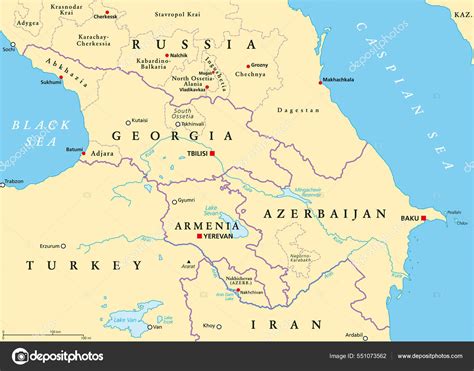 Map Of The Caucasus