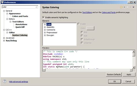 Image result for Code Composer Studio Interface Color