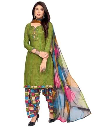 Yashika Women's Crepe Printed Unstitched Dress Material & Unstitched ...