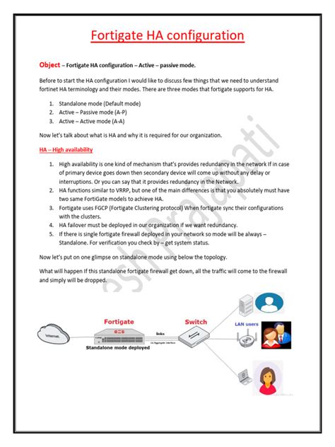 Image result for FortiGate HA Configuration