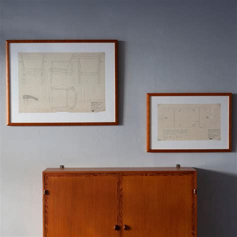 Original Pen and Pencil Drawing Finn Juhl, 1951 For Sale at 1stDibs