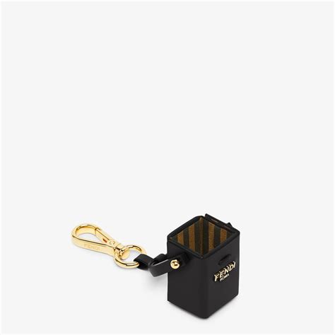 香水套吊飾 皮革 黑色 | Fendi