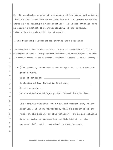 Fillable Online oag ca Petition Requesting Finding of Factual Innocence ...