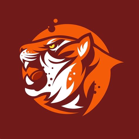 Vector illustration head ferocious tiger | Premium Vector
