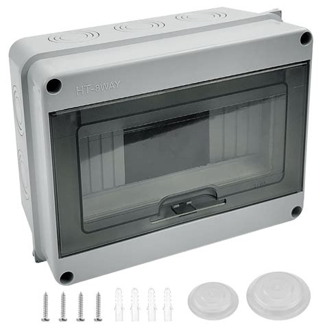 Buy 8 Way Consumer Unit, DIN Rail Box with Terminals, IP65 Electrical ...