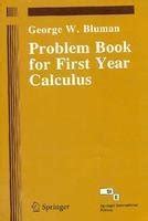 Buy Problem Book For First Year Calculus Book Online at Low Prices in ...