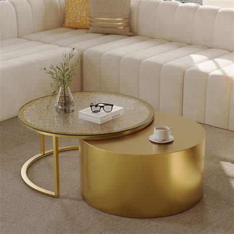 Gold Nesting Coffee Table