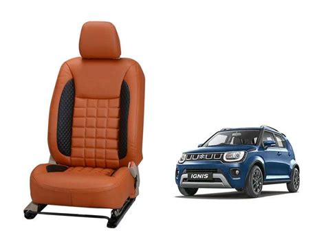 Maruti Suzuki Ignis Prism Series 3D Custom Nappa Leather Car Seat Cove