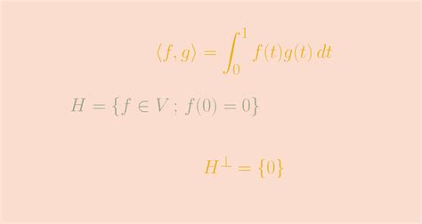 Image result for Orthogonal Complement of a Subspace