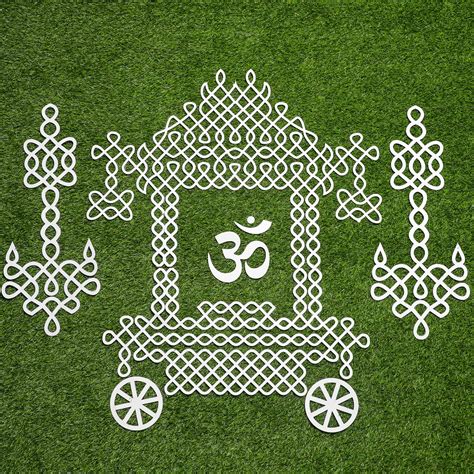 Buy Desi Favors White Ratham Muggu Cutout | Varalakshmi Vratam, Ganesha ...