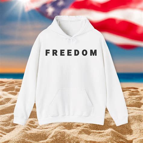 Charlie Kirk Freedom White Hoodie