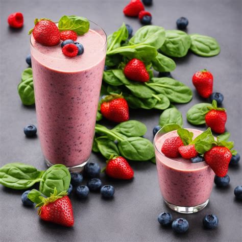 Healthy Berry and Spinach Smoothie Recipe Recipe | Recipes.net