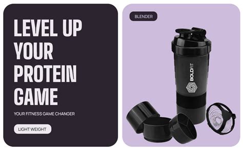 Boldfit Spider Gym Shaker Bottle, Shakers for Protein Shake with 2 ...