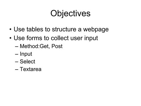 Image result for HTML Forms and Tables