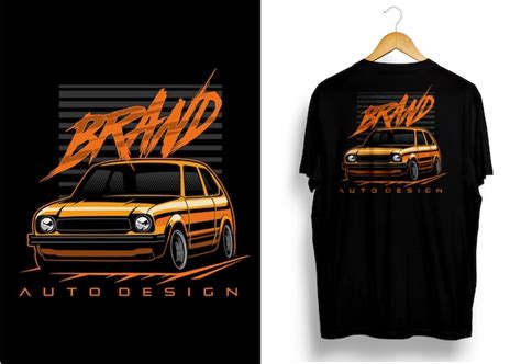 Classic jdm car illustration tshirt | Premium Vector