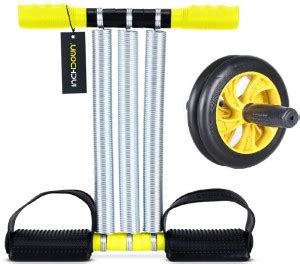 Inchdown Triple Spring Tummy Trimmer Ab Exerciser and ab Wheel Roller ...