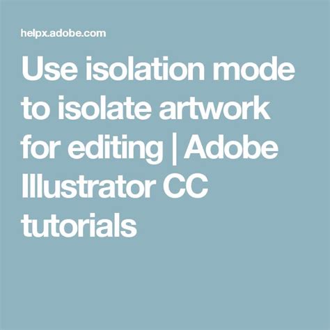 Image result for Illustrator Isolate a Path