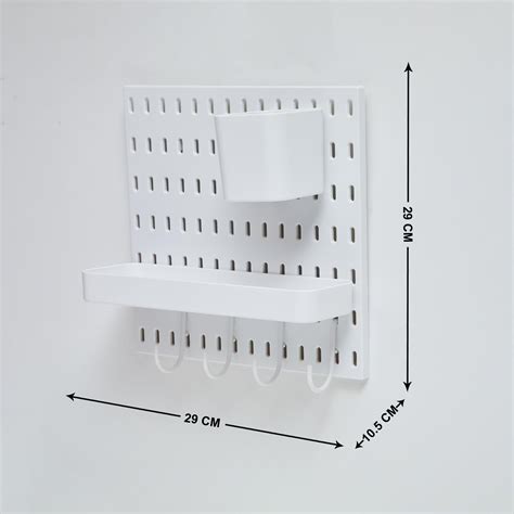 Buy Corsica Regan 7Pcs Metal Pegboard Combinations Wall Organiser from ...