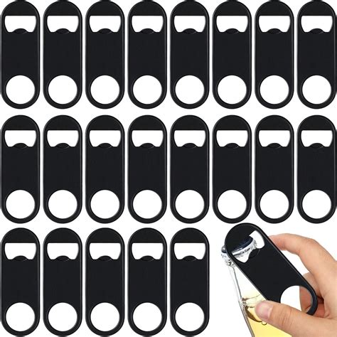 Amazon.com: 24 Pack Stainless Steel Flat Bottle Opener Bulk Heavy Duty ...