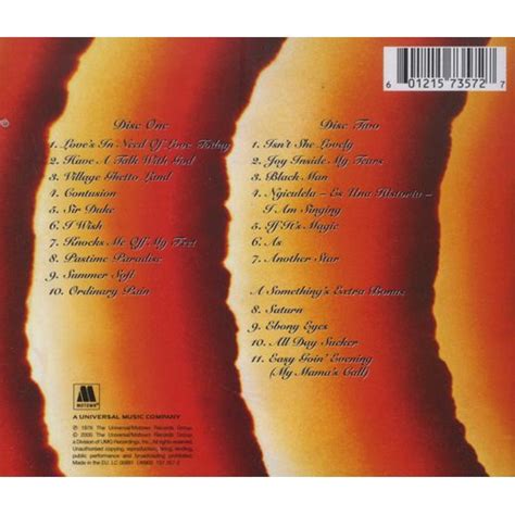 Stevie Wonder - Songs in the Key of Life (CD, Rmst) | Music | Buy ...