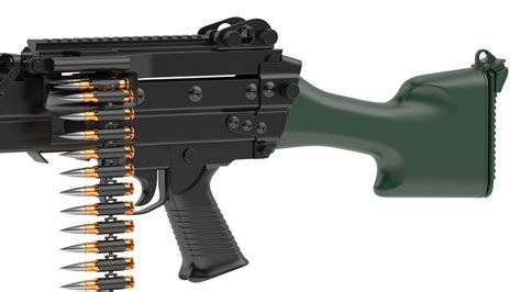 MK 48 Machine Gun - 3D Model by frezzy