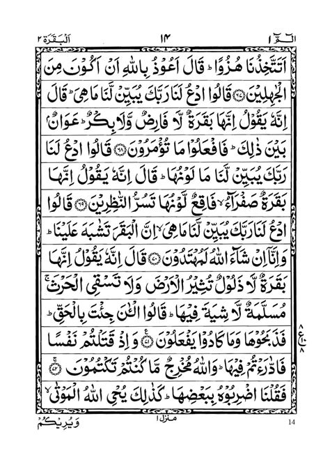 Surah Baqarah PDF (Read Online & Download)