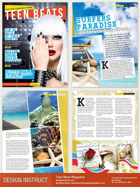 Image result for InDesign Magazine Layout Design Template