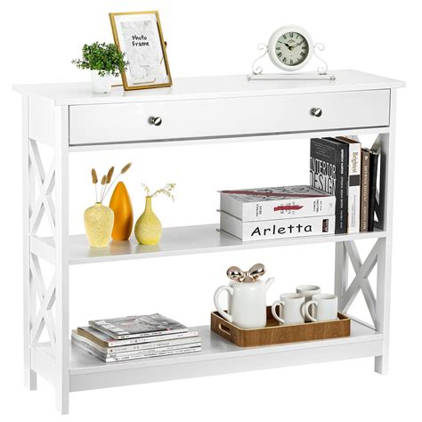 Zenoddlynarrow Console Table With Drawers Entryway Table With Storage ...