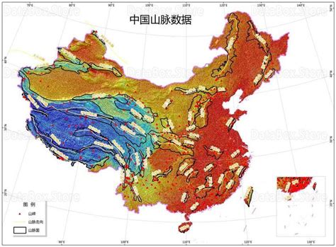 中国主要山脉及山峰分布数据_我国