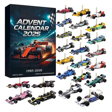 24-Day Formula 1 2025 Advent Calendar Countdown Surprise Box, 75 Years ...