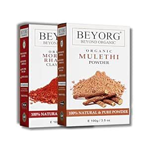 Moroccan Rhassoul Clay Powder & Mulethi Powder For Blemishes, Pimple ...