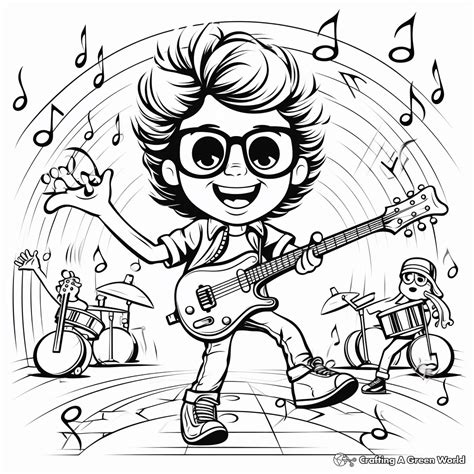 Music Coloring Pages - Free & Printable!