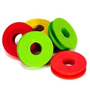 WellieSTR 20PCS Fishing Foam Spools 65mm Rounded Fishing Line Holder ...